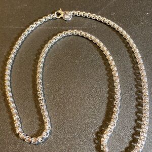 Round Silver Box Chain